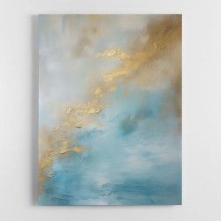 Blue & Gold Abstract 18 Wall Art