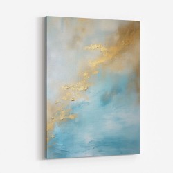 Blue & Gold Abstract 18 Wall Art