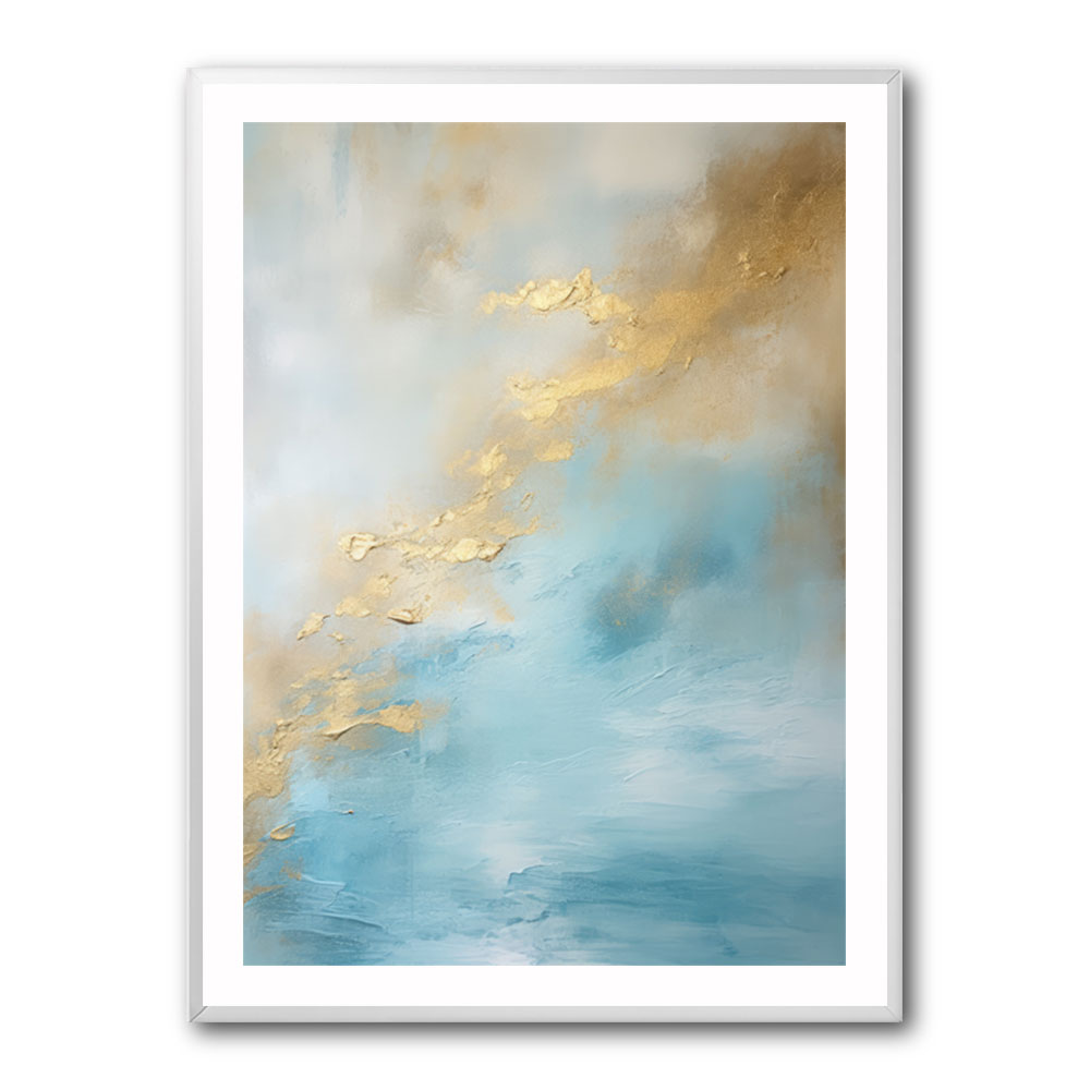 Blue & Gold Abstract 18 Wall Art Blue & Gold Abstract 18 Wall Art