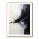 Black Brush Strokes 2 Abstract Wall Art