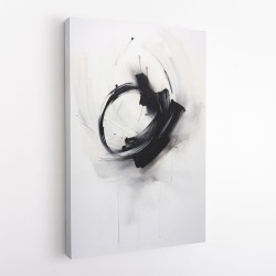 Black Brush Strokes 3 Abstract Wall Art