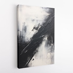 Black Brush Strokes 4 Abstract Wall Art