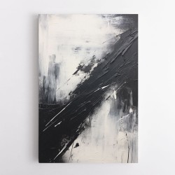 Black Brush Strokes 4 Abstract Wall Art