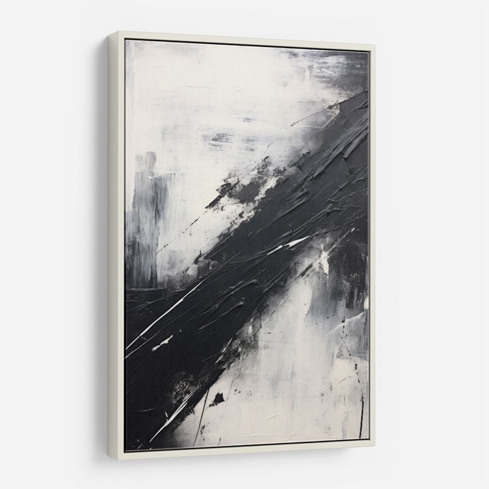 Black Brush Strokes 4 Abstract Wall Art