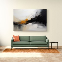 Black & Gold Abstract Strokes 3 Wall Art