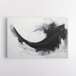 Black Brush Strokes 5 Abstract Wall Art