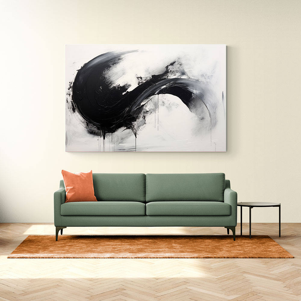 Black Brush Strokes 7 Abstract Wall Art Black Brush Strokes 7 Abstract Wall Art