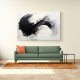 Canvas Size:: Super Size 210 x 140 cm Black Brush Strokes 7 Abstract Wall Art