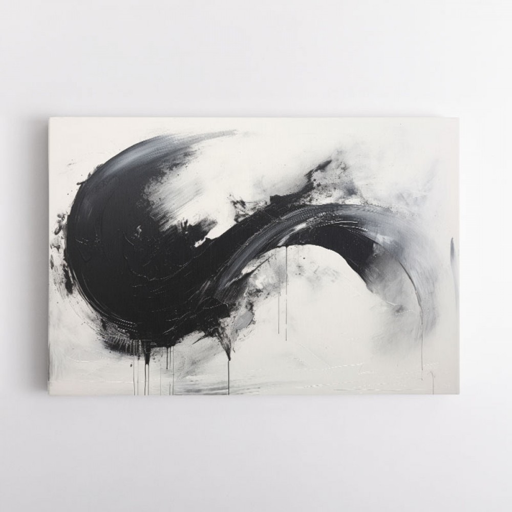 Black Brush Strokes 7 Abstract Wall Art Black Brush Strokes 7 Abstract Wall Art