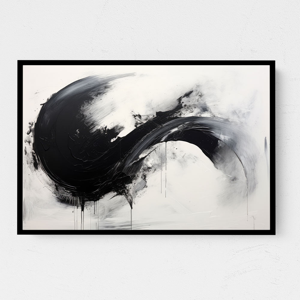 Black Brush Strokes 7 Abstract Wall Art Black Brush Strokes 7 Abstract Wall Art