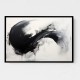 Choose Product Type:: Framed Canvas Black Brush Strokes 7 Abstract Wall Art