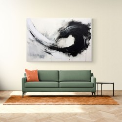 Black Brush Strokes 8 Abstract Wall Art