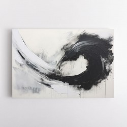 Black Brush Strokes 8 Abstract Wall Art