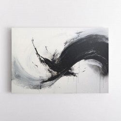 Black Brush Strokes 9 Abstract Wall Art