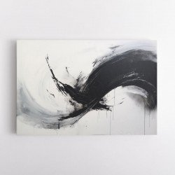Black Brush Strokes 9 Abstract Wall Art