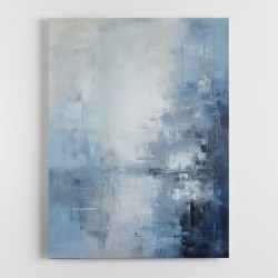 Blue & Silver Abstract 2 Wall Art