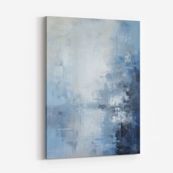 Blue & Silver Abstract 2 Wall Art