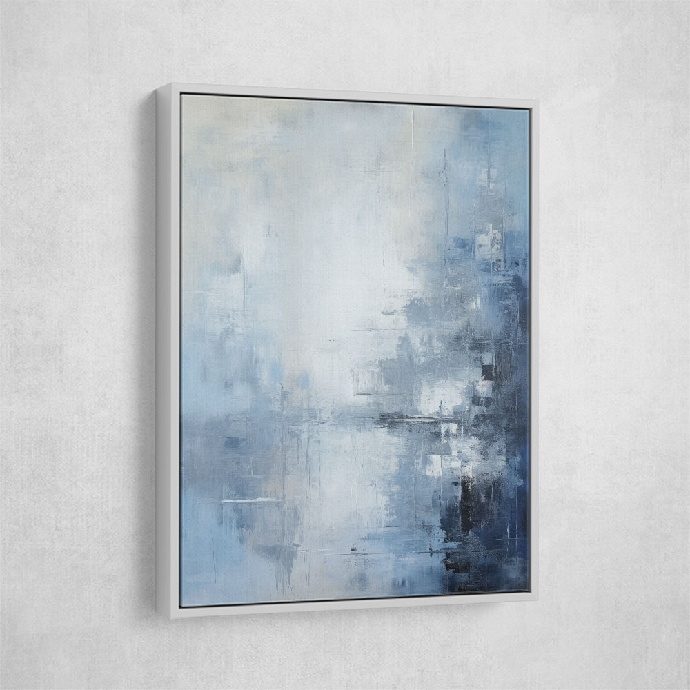Blue & Silver Abstract 2 Wall Art