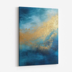 Blue & Gold Abstract 19 Wall Art