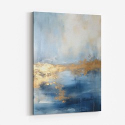 Blue & Gold Abstract 20 Wall Art