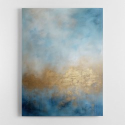 Blue & Gold Abstract 21 Wall Art