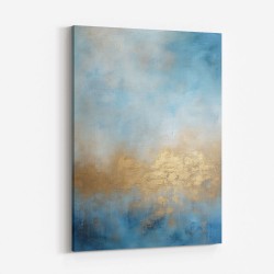 Blue & Gold Abstract 21 Wall Art