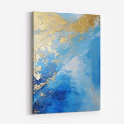 Blue & Gold Abstract 22 Wall Art