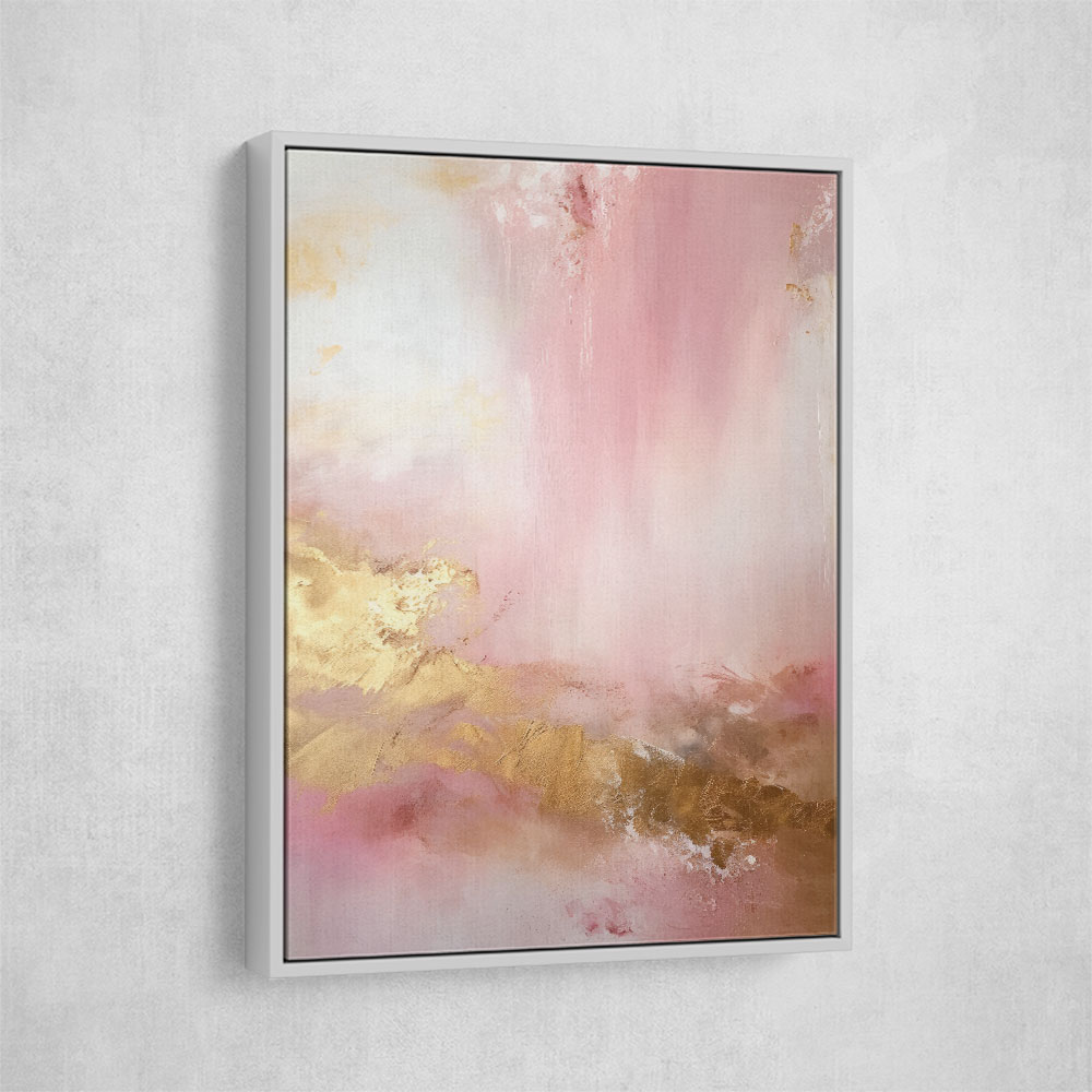 Pink & Gold Stroke Abstract Wall Art Pink & Gold Stroke Abstract Wall Art