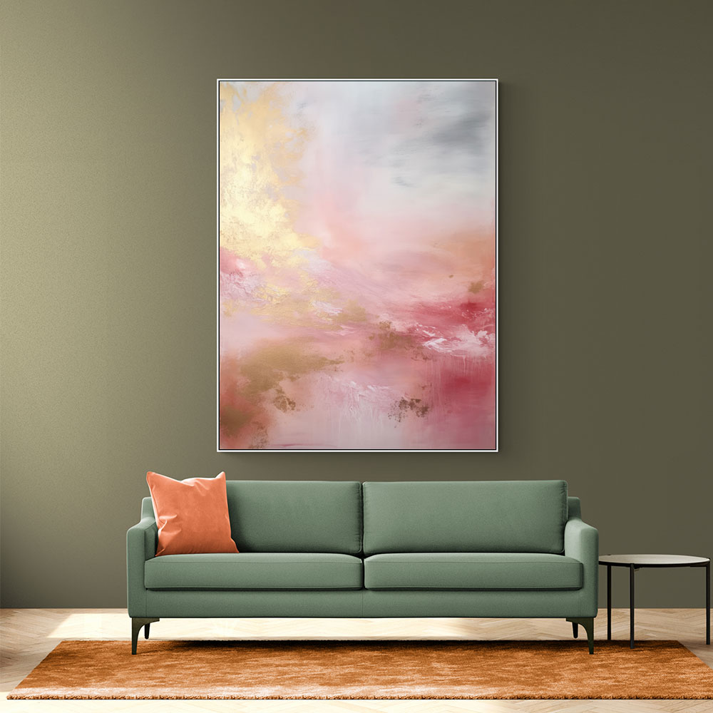 Pink & Gold Stroke Abstract 2 Wall Art Pink & Gold Stroke Abstract 2 Wall Art