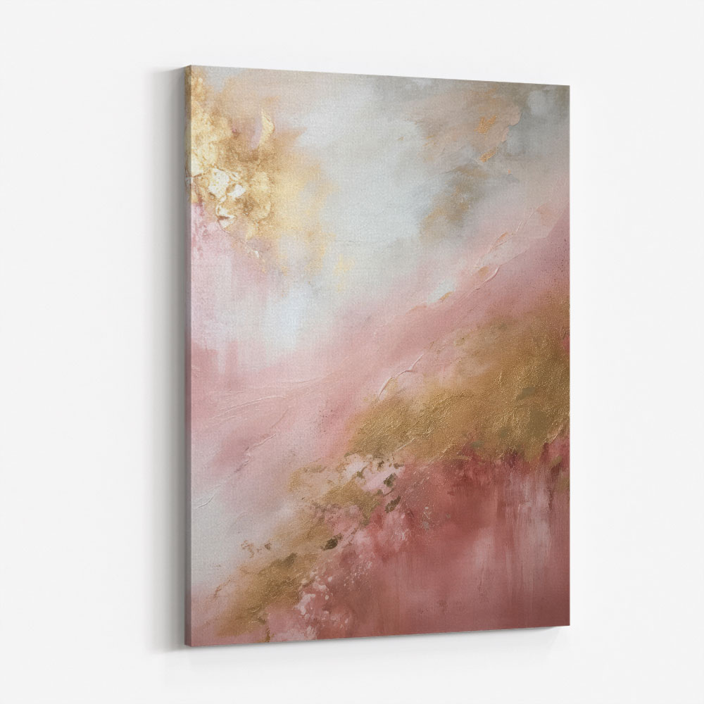 Pink & Gold Stroke Abstract 5 Wall Art Pink & Gold Stroke Abstract 5 Wall Art