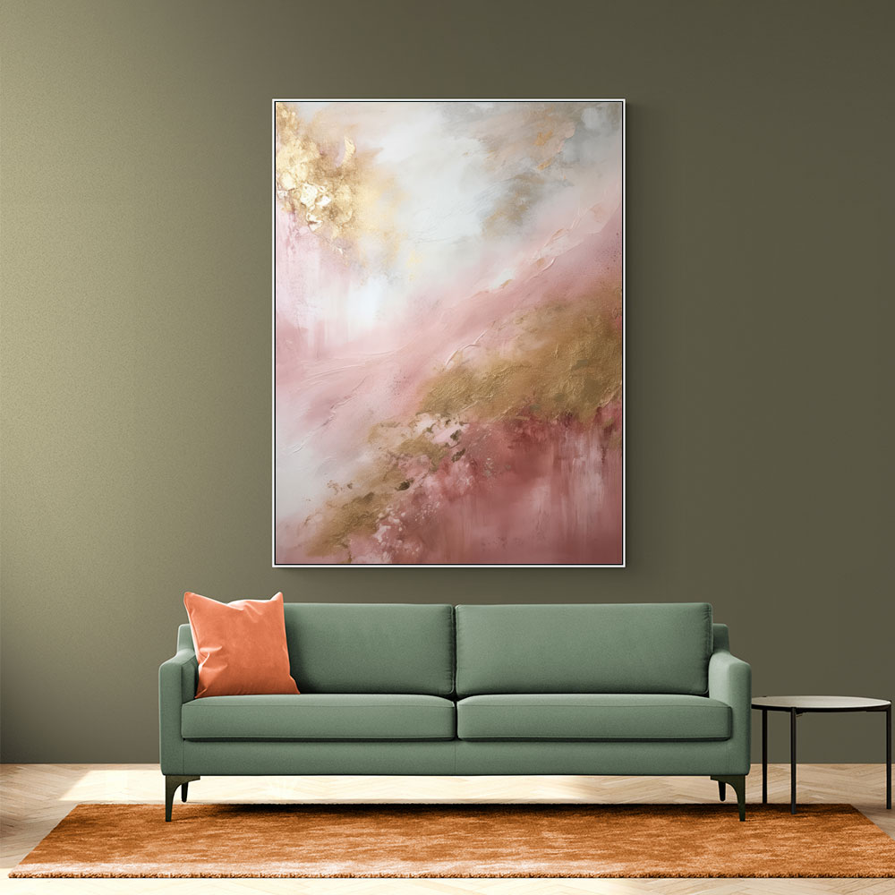 Pink & Gold Stroke Abstract 5 Wall Art Pink & Gold Stroke Abstract 5 Wall Art