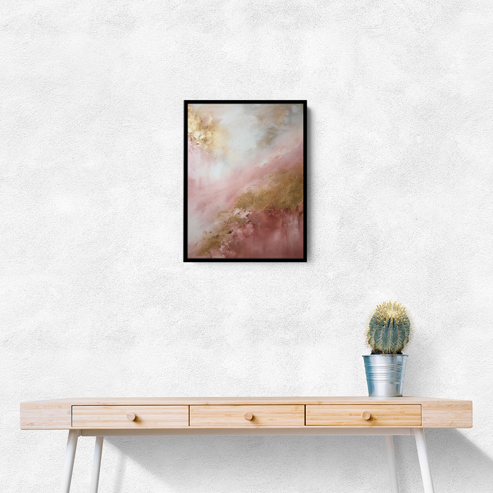 Pink & Gold Stroke Abstract 5 Wall Art Pink & Gold Stroke Abstract 5 Wall Art