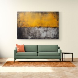 Split Black & Gold Abstract Wall Art