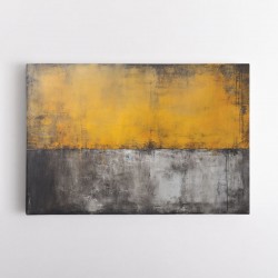 Split Black & Gold Abstract Wall Art