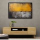 Split Black & Gold Abstract Wall Art Split Black & Gold Abstract Wall Art