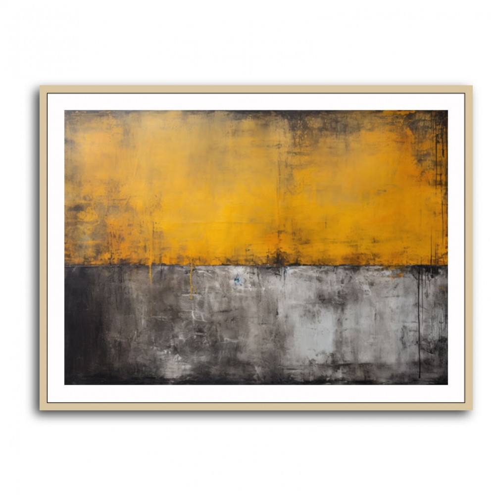 Split Black & Gold Abstract Wall Art Split Black & Gold Abstract Wall Art