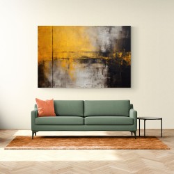 Black & Gold Abstract Texture Wall Art