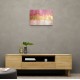 Gold Stroke on Pink Abstract Wall Art Gold Stroke on Pink Abstract Wall Art