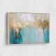 Gold Stroke on Blue Abstract 4 Wall Art Gold Stroke on Blue Abstract 4 Wall Art