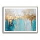 Gold Stroke on Blue Abstract 4 Wall Art Gold Stroke on Blue Abstract 4 Wall Art