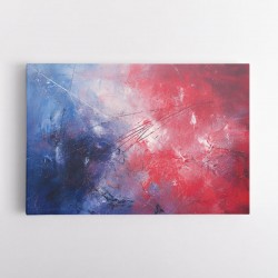 Red & Blue Abstract 1 Wall Art