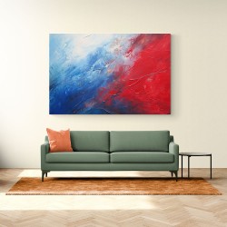 Red & Blue Abstract 2 Wall Art