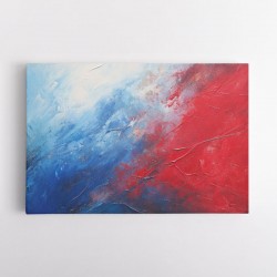Red & Blue Abstract 2 Wall Art