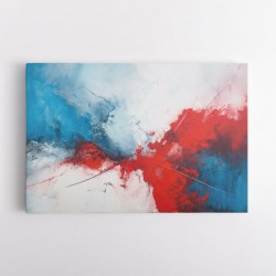 Red & Blue Abstract 4 Wall Art