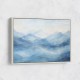 Mountains Blue Abstract Wall Art