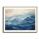 Mountains Blue Abstract 1 Wall Art
