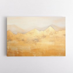 Gold Mountains Abstract Wall Art