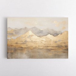 Gold Mountains Abstract 1 Wall Art