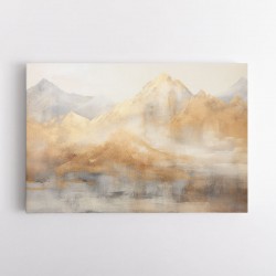 Gold Mountains Abstract 2 Wall Art