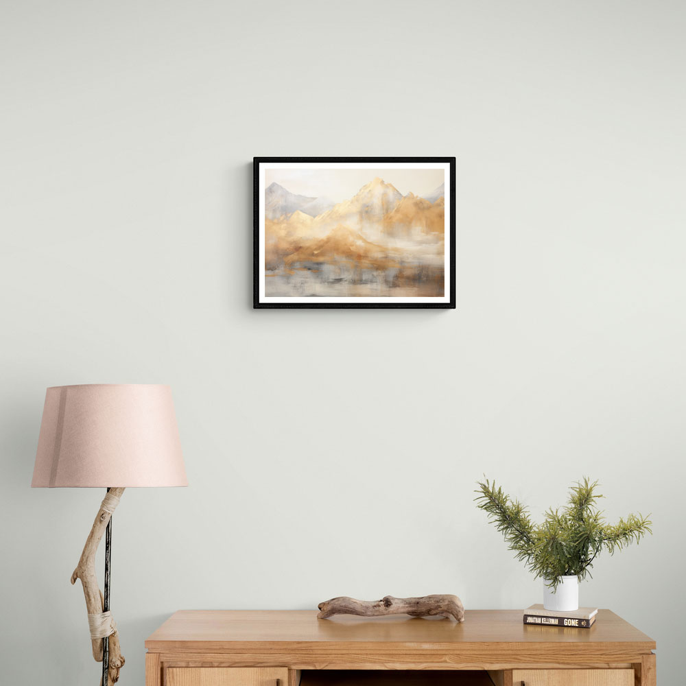 Gold Mountains Abstract 2 Wall Art Gold Mountains Abstract 2 Wall Art